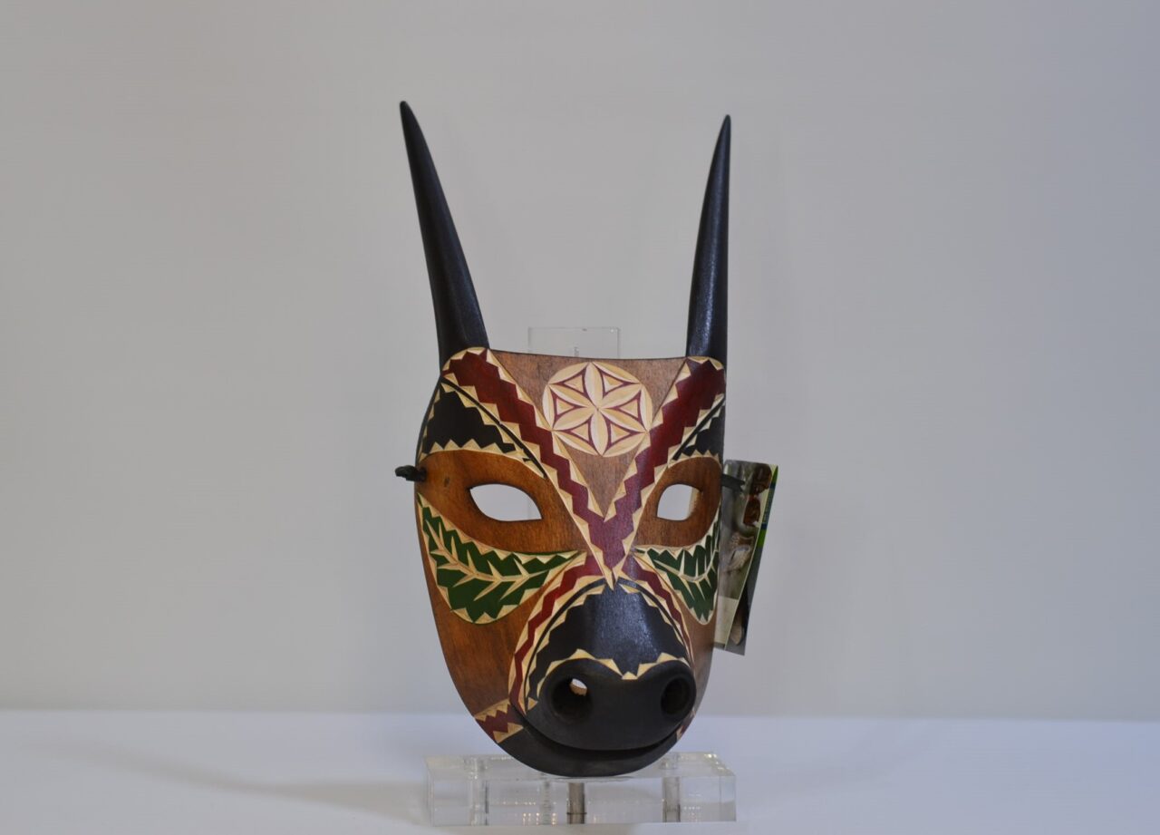 Maschera Boes di Ottana caratzas di Maritato- realizzata a mano