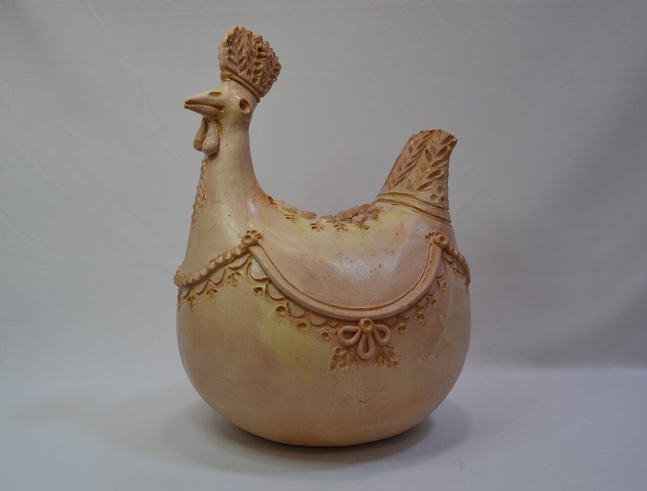 Gallinella in ceramica- ceramiche Farci
