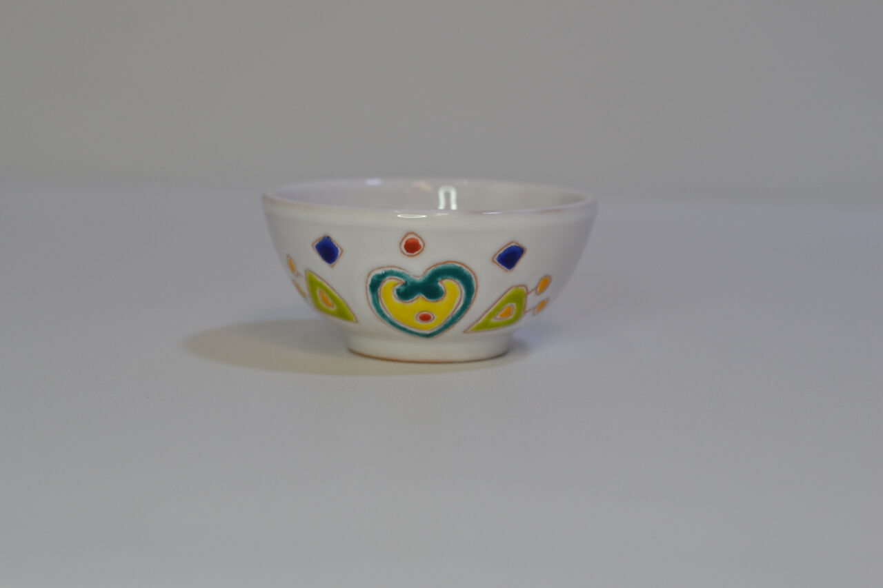 Ciotolina in ceramica con decoro pavoncella – ceramiche Loddo